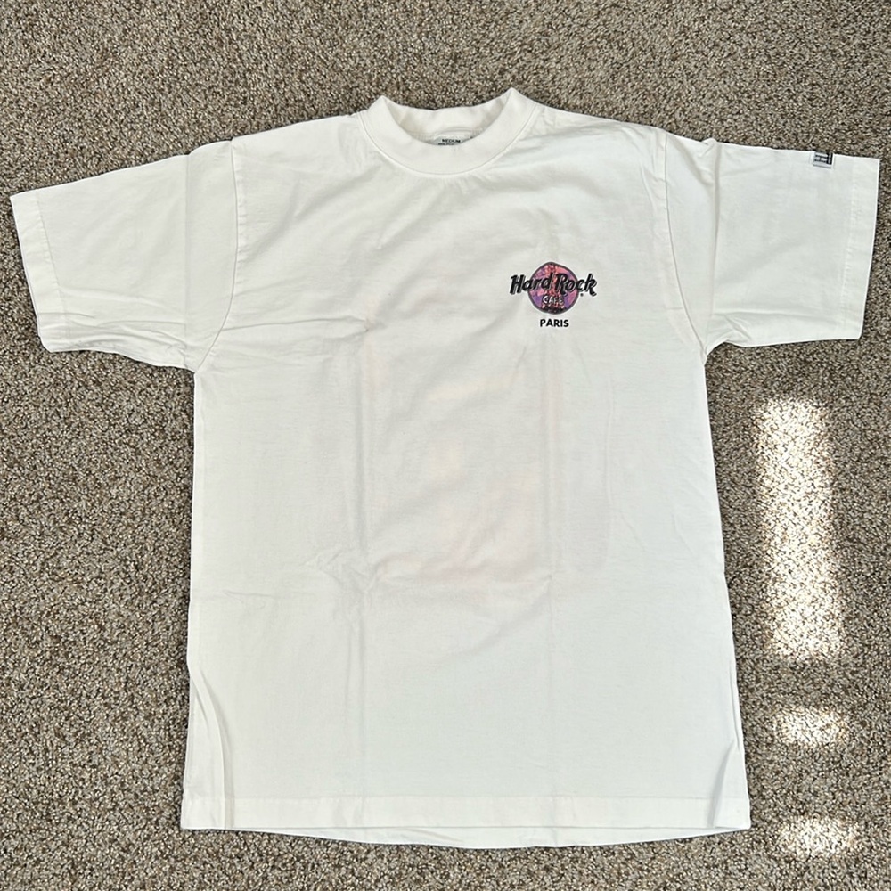Hard Rock Cafe Paris White Medium T-Shirt